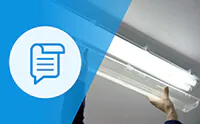 installation of a LED batten
