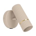 Eglo Wandlamp Caminia Staal Geschuurd 4.7W 345lm - 830 Warm Wit | IP20 - Incl. 1x GU10
