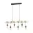 Eglo Hanglamp Townshend Staal Hout Zwart Bruin | IP20 - Geschikt voor 6x E27 
