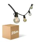 D'Lite LED Prikkabel Sparkl 25m 4W 250lm - 827 Zeer Warm Wit | IP44 - 5x Koppelbaar