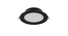 Noxion LED Downlight Hera Plat Inbouw Zwart 9W 900lm 80D - 827-830-840 CCT | 132mm - Zaagmaat 120mm